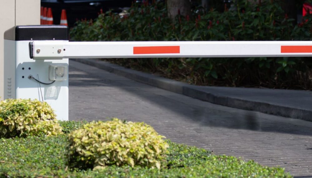 CAME gate barrier in UAE installed at commercial parking entrance