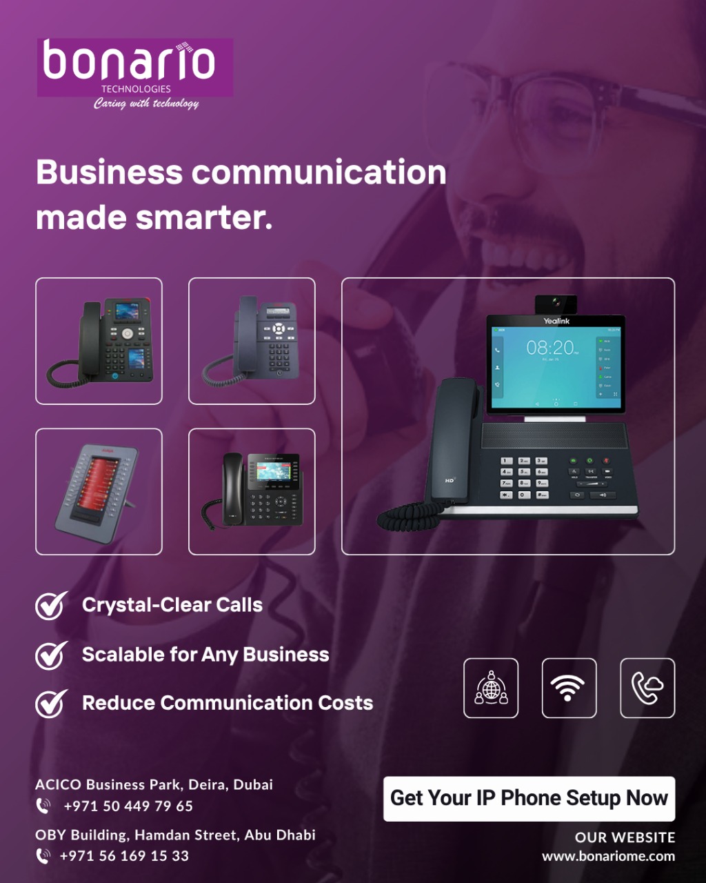IP Telephony system for businesses in UAE