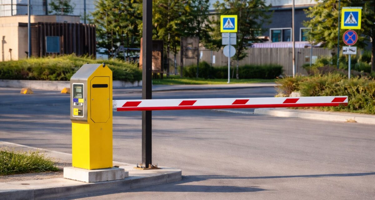 Automatic gate barrier system installed in Abu Dhabi