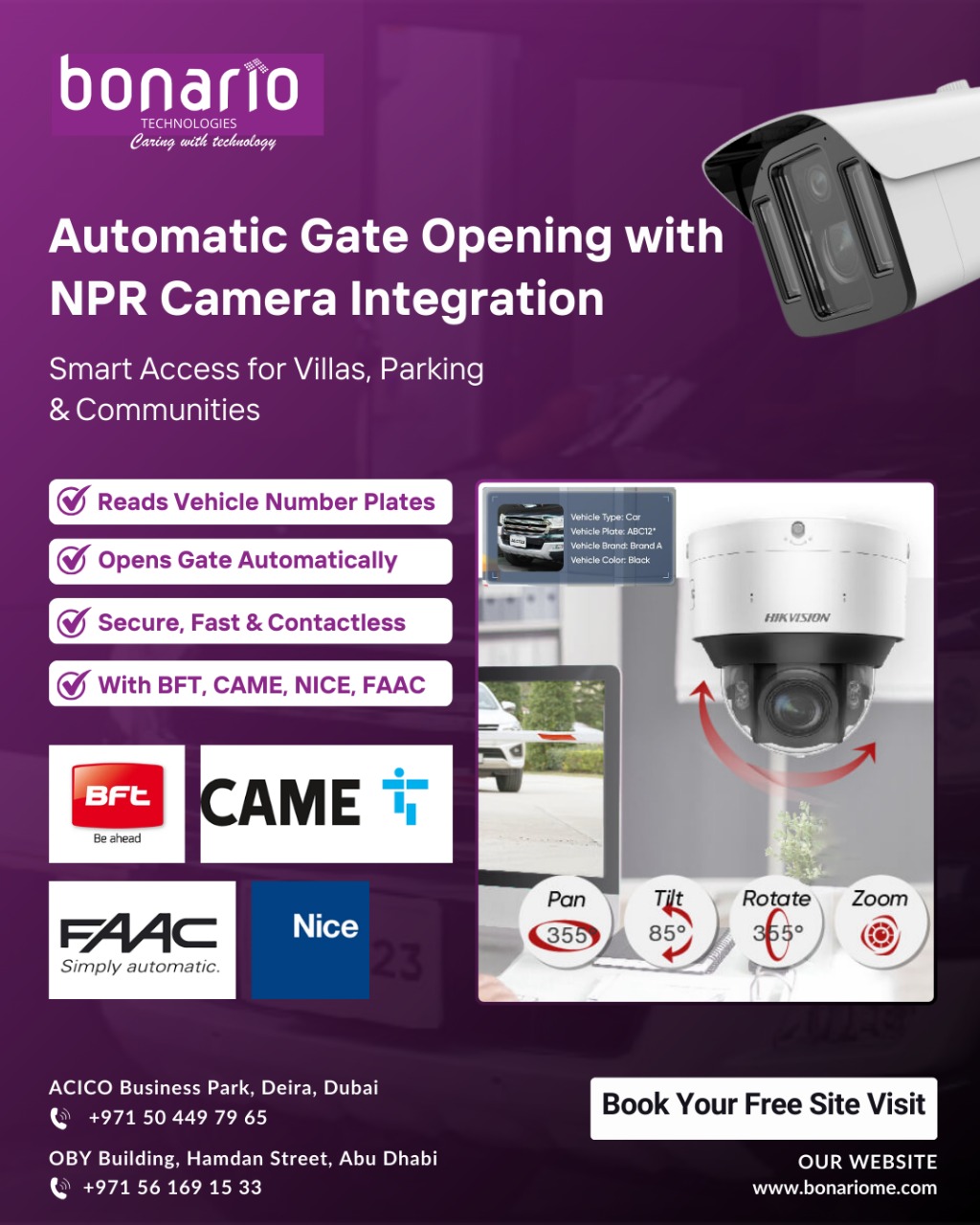 wireless video and audio intercom UAE system