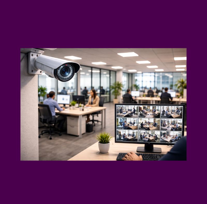 Office cctv for employees monitoring