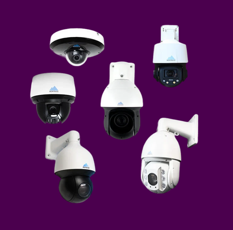 PTZ cameras for CCTV Installation in Dubai Marina offering pan, tilt, and zoom for wide-area surveillance