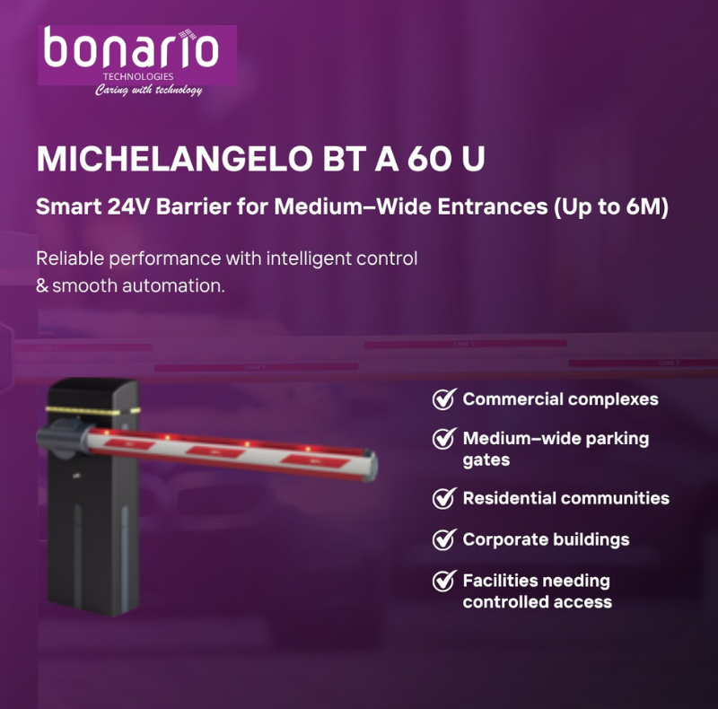 Barrier setup poster for Gate Barrier Installation in Dubai Marina featuring automated gate access control system