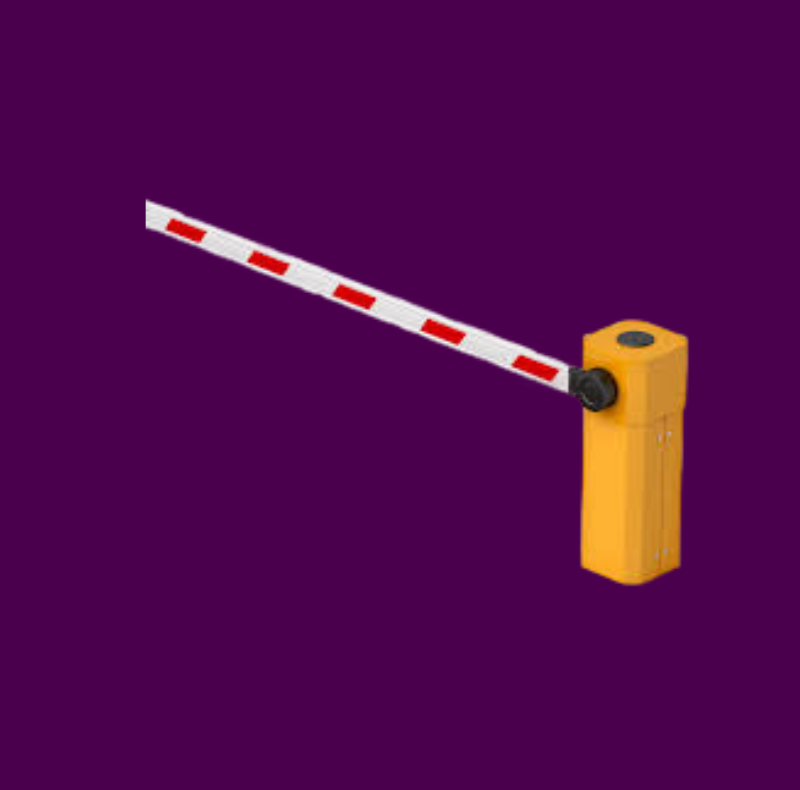 Automatic boom barriers as part of a gate barrier system in Deira controlling vehicle access at an entry point