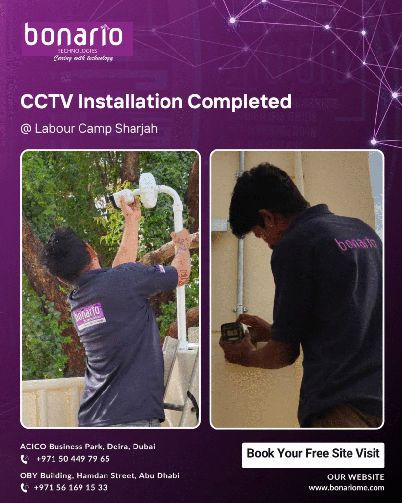 Professional CCTV maintenance in Deira ensuring reliable surveillance system performance