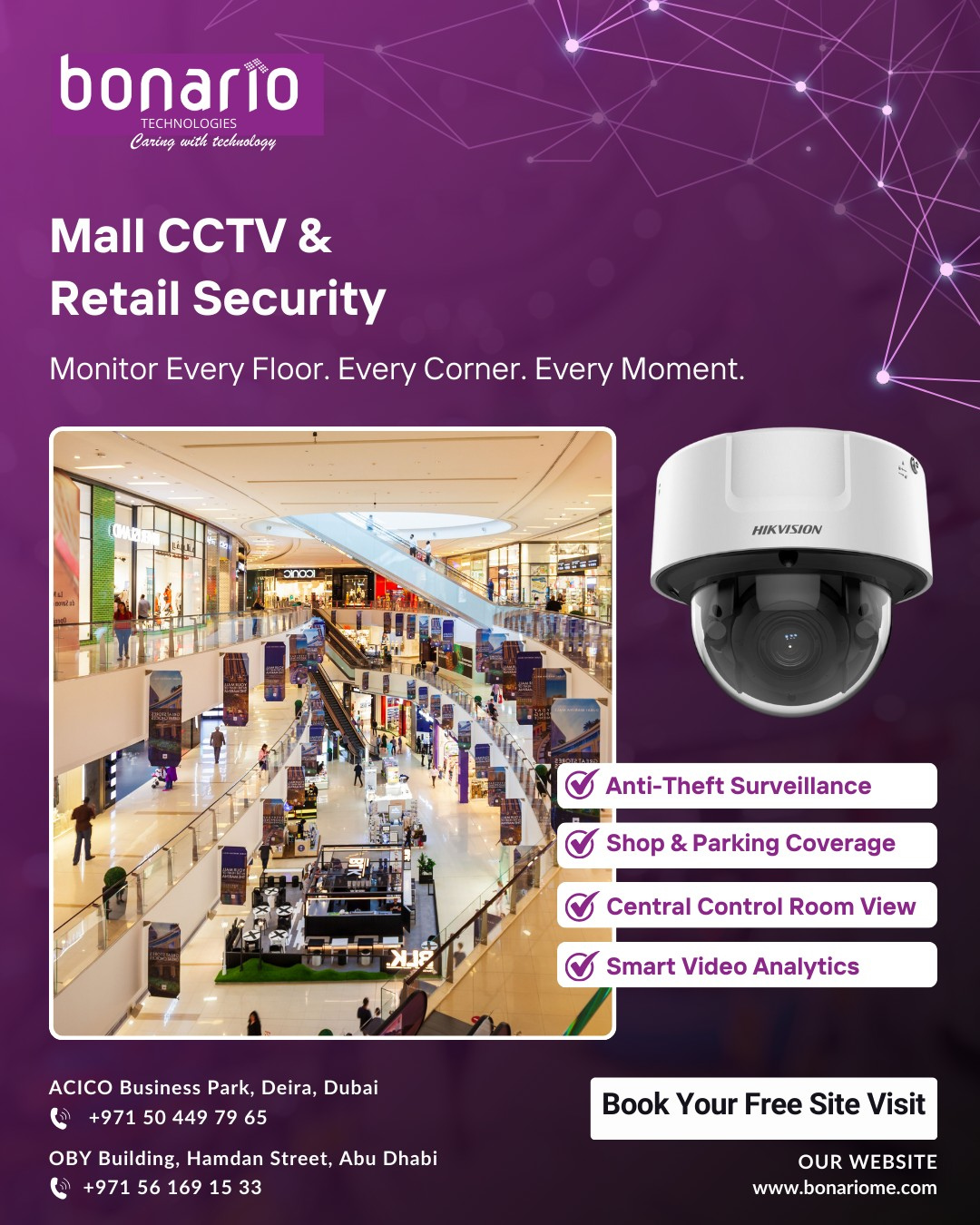 Multi-property surveillance setup using CCTV security systems in International City for centralized monitoring and enhanced property protection