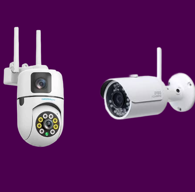 Wireless surveillance cameras connected to CCTV Monitoring Solutions in Bur Dubai for flexible installation and smart commercial security monitoring