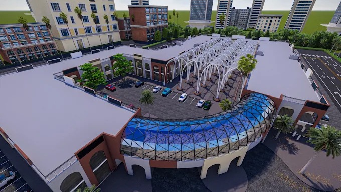 Architectural rendering of ALTAY WALKS MALL in Al Riqaibah, Siyouh Suburb, Sharjah